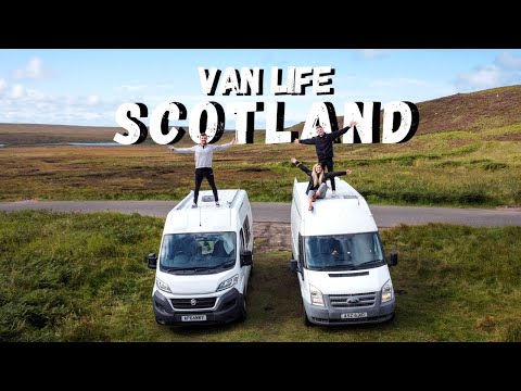 VAN LIFE SCOTLAND IN BASIC VAN SET UP! Van Life UK (NC500 Roadtrip) Ep.1