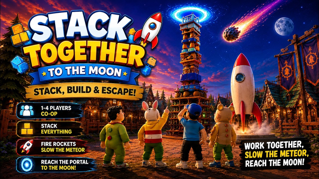 Stack Together: To the Moon – Stack, Build & Escape トレーラー
