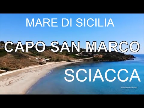 The sea of Sicily. Capo San Marco beach, Sciacca.