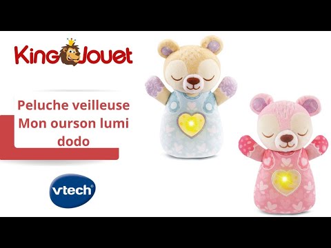 Peluche veilleuse - Mon ourson lumi dodo bleu VTech : King Jouet, Veilleuses  VTech - Jeux d'éveil