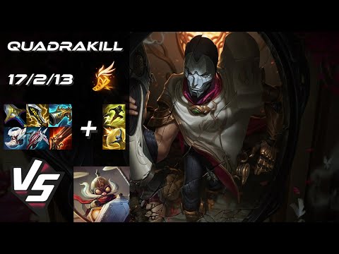 BOTTOM Jhin vs Corki [QUADRAKILL] - EU Challenger Patch 25.S2.1