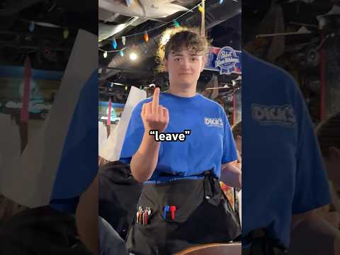 we went to the meanest restaurant in THE WORLD