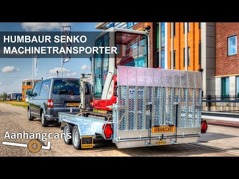 Humbaur Senko machinetransporter zakbaar bij Aanhangcars