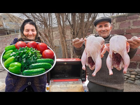 AZERBAIJAN Village Style! Cooking CHICKEN with VEGETABLES in the Oven According to a SPECIAL Recipe!