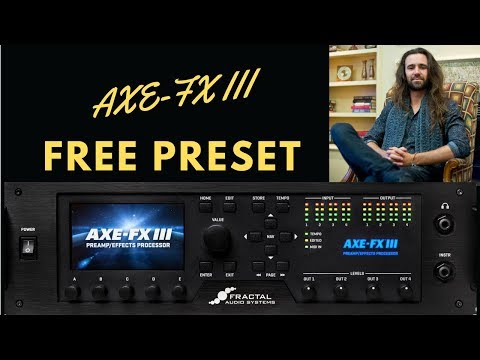 My Axe Fx III Recording Preset - Free Download