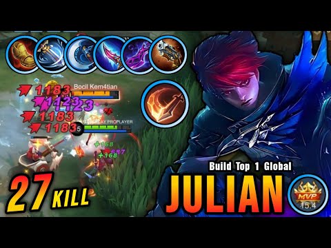 New META!! 27 Kills Julian Post Buff Gameplay (NEW BUILD) - Build Top 1 Global Julian ~ MLBB