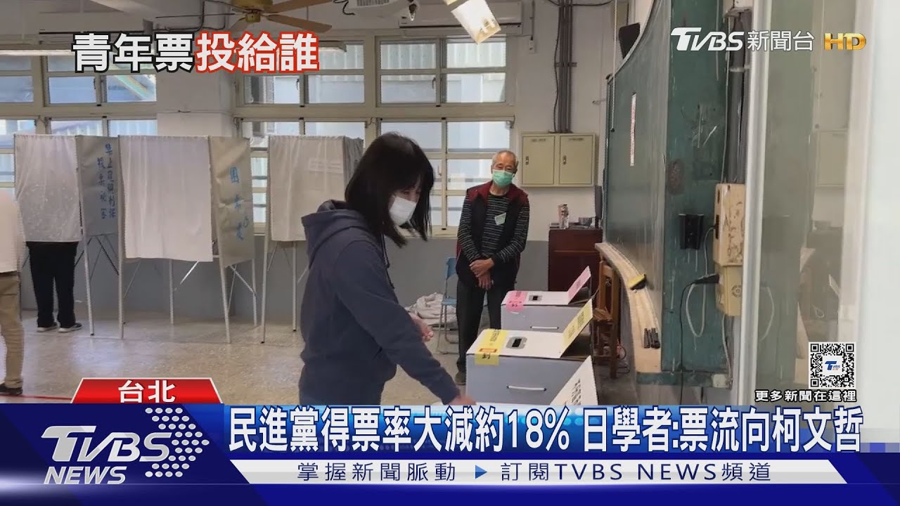 靠年輕人三分天下！民進黨得票大減　日學者估：流向柯文哲
