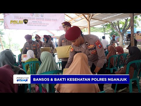 POLRES NGANJUK GELAR BANSOS DAN BAKKES DI WISATA LUMBAN PINGGIR KALI PERINGATI HUT KE-78 RESERSE