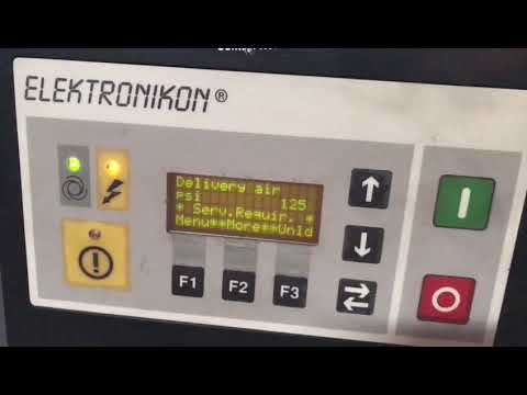 ATLAS COPCO GA7 Rotary Screw Air Compressor 10HP 128 PSI Runs Great