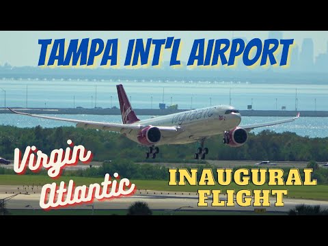 VIRGIN ATLANTIC A330-941NEO INAUGURAL | PLANE SPOTTING | TAMPA INTL AIRPORT-TPA 11/2/22.