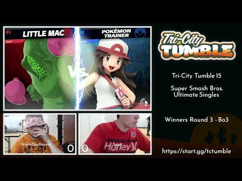 Tri-City Tumble 15: Ult. Singles - Saint (Lil Mac) vs WarmDayBeanie (Pkmn Trainer) - Winners Round 3