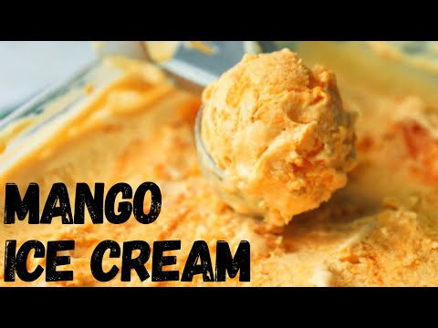Mango Ice cream//No ice cream powder//Ice cream at home//Simple ice cream recipe