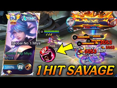 TUTORIAL MIYA 1 HIT SAVAGE BUILD 2026! (AUTO 1 HIT KILL!💀) Miya Best Build & Emblem 2026!!! - Mlbb