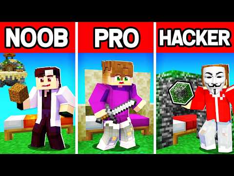 NOOB vs PRO vs HACKER ΣΤΙΣ MINECRAFT ΜΑΧΕΣ ΜΕ ΚΡΕΒΑΤΙΑ