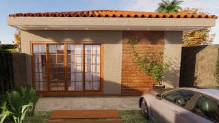 CASA PEQUENA E MODERNA || 2 QUARTOS  || PLANTA BAIXA - 52 METROS!!