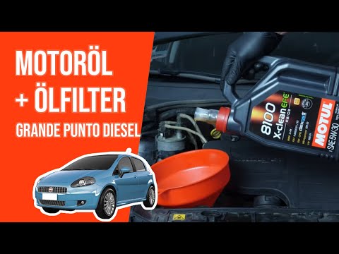 Wie Grande Punto 1.3 MULTIJET Motoröl und Ölfilter wechseln 🛢