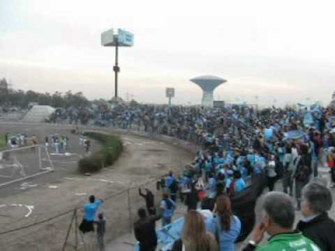 "HINCHADA CELESTE CELEBRANDO PASO A SEMIFINALES- OHIGGINS DE RANCAGUA" Barra: Trinchera Celeste • Club: O'Higgins • País: Chile