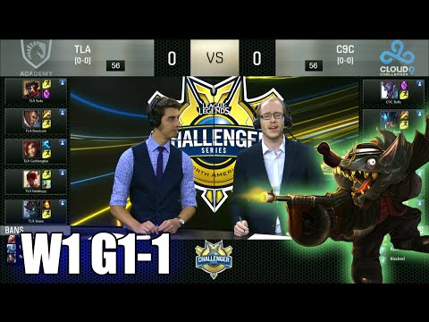Team Liquid Academy vs Cloud 9 Challenger | Game 1 S6 NACS Summer 2016 Week 1 | TLA vs C9C G1