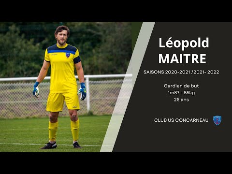 Léopold Maitre Saison 2020/2021 et 2021/2022 à l'US Concarneau