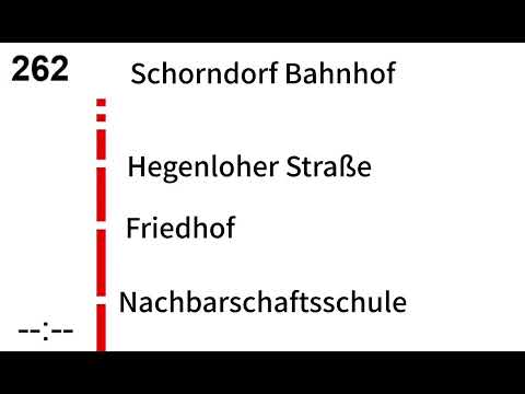 Ansage Bis Schorndorf Bf Linie 262 Fischle Bussen