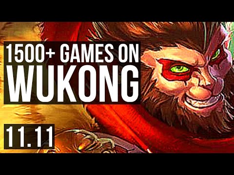 WUKONG vs SINGED (TOP) | 6/1/8, 1500+ games, 1.9M mastery, Dominating | EUW Master | v11.11