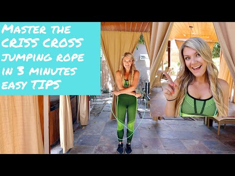 How to criss cross while jumping rope tutorial