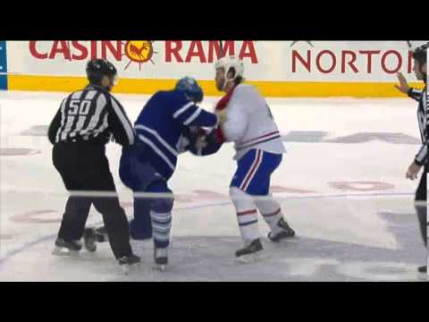 McLaren Fights Prust - Maple Leafs vs. Canadiens - April/13/2013
