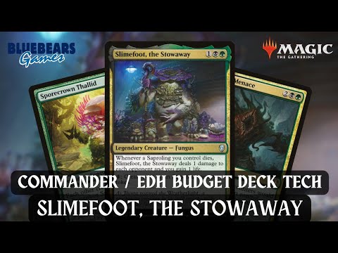 Slimefoot, the Stowaway | Magic the Gathering Commander budget deck tech | EDH | Fungus tribal