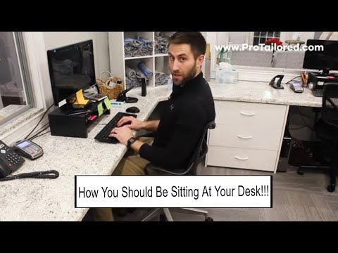 How Your Should be Sitting at Your Desk for Improving Neck and Back Pain!