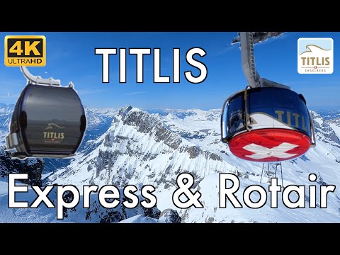 Mount TITLIS Express & Rotair | From Engelberg all the way to the top of Mount Titlis!