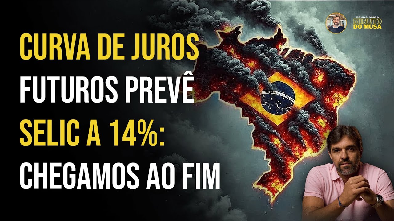 CURVA DE JUROS FUTUROS PREVÊ SELIC A 14%: CHEGAMOS AO FIM | BRUNO MUSA