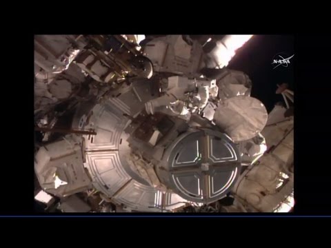 British astronaut starts first spacewalk