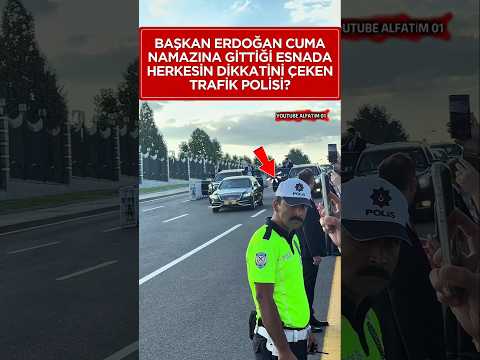 CB Erdoğan'ın Konvoyu Geçerken Bıyıklı Trafik Polisi Dikkat Çekti 😎