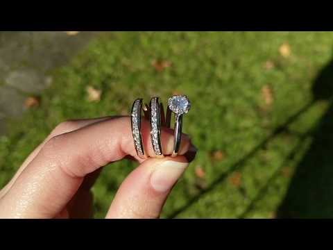 0.66 Ct. Channel Set Contour Wedding Ring - TwoBirch -TB-GUARD-0160-WG-I