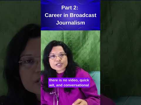 Career in Broadcast Journalism #journalism #media #news #reporter