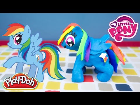 My Little Pony Rainbow Dash Play Doh Tutorial by Kinder Playtime Video