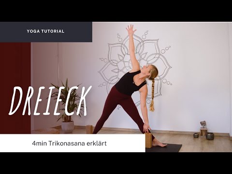 Dreieck im Yoga | Trikonasana | 4 Minuten Tutorial