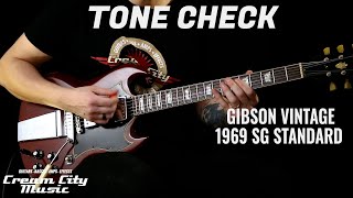 Video thumbnail for TONE CHECK: Vintage 1969 Gibson SG Standard Demo by Cream City Music