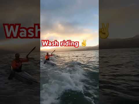 Wash riding on a surf ski. Technique
