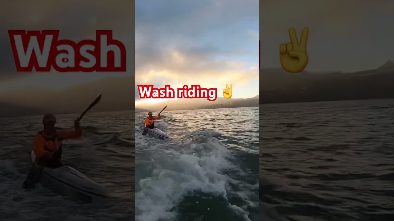 Wash riding on a surf ski. Technique