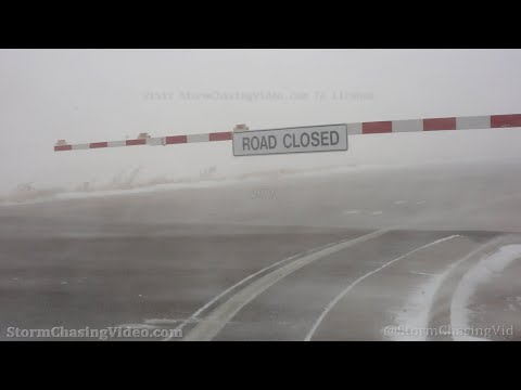 Blizzard Condition With Whiteouts Shut Down I-76, Fort Morgan, CO - 12/13/2022