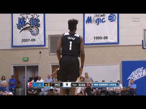Jonathan Isaac First Points in NBA Magic vs Pacers NBA Summer League