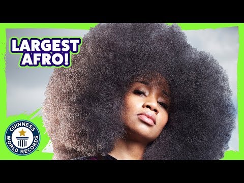 World's Largest Afro (female) - Guinness World Records