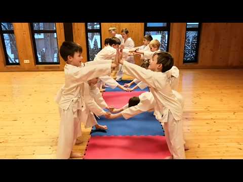 Sport for fun. Exercises for Kids pt.1. (tatami mats). Yoshukai Karate Latvia.