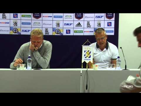 Presskonferensen efter IFK Göteborg - IFK Norrköping