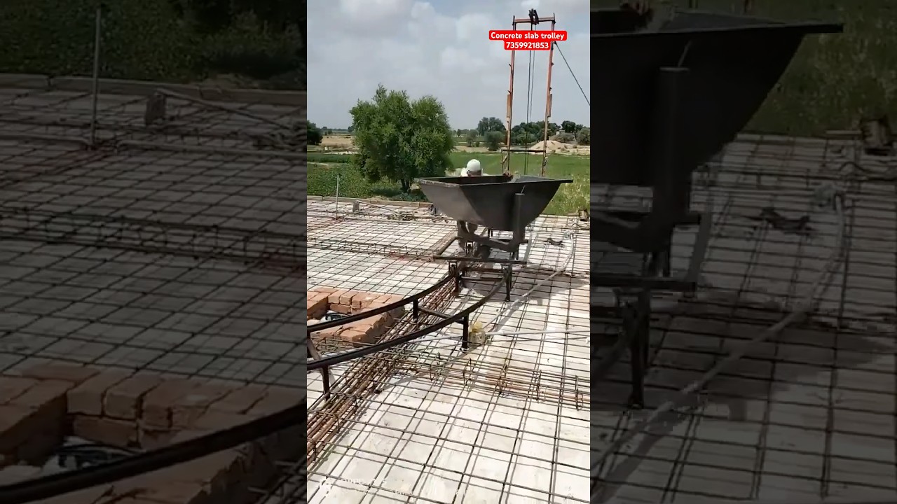 Concrete slab trolley#shorts#trolley#slabtrolley#casting#lifting#viralvideo#construction#concrete