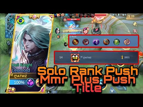 Solo Rank Push Mmr Plus Push Title Top Global Leomord