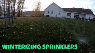 How to WINTERIZE and blow out your sprinkler system