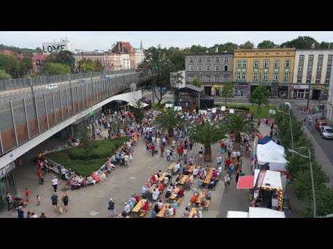 Teresa Werner i przyjaciele na chorzowskim Rynku
