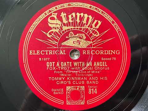 Got A Date With An Angel - Tommy Kinsman And His Ciro's Club Band - Sterno 814